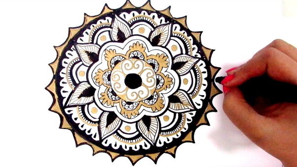 HOW TO DRAW MANDALA, beginners
