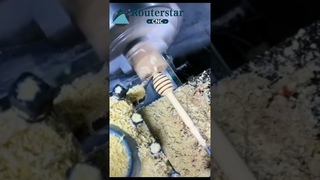 mini cnc wood lathe for making wooden honey spoon