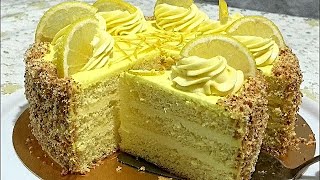 Авторский рецепт !!! ЛИМОННЫЙ КРЕМ, лимонный торт/LEMON CREAM, lemon cake