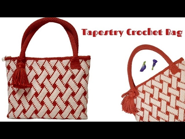 Cara Membuat Tas Rajut Webe, Crochet Bag Tutorial, Tapestry is