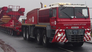 ALE Trojan 194T Transformer Move Inverness 2018 to Tomatin Substation.