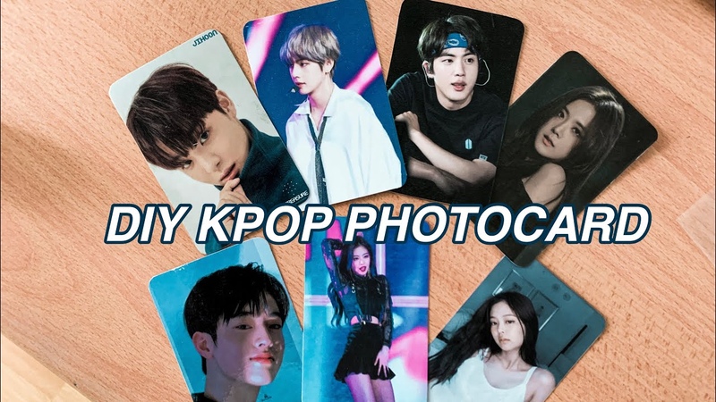 DIY KPOP PHOTOCARD, High Quality thick paper with double sealing, BTS, BLACKPINK, TREASURE