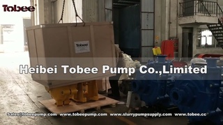 Tobee® 8x6E Rubber Lined Yellow Pump with wooden case sealing for shipping
