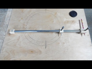 Самодельный циркуль для больших радиусов.Homemade compass for large radii