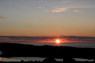 Баренцево море. Закат.