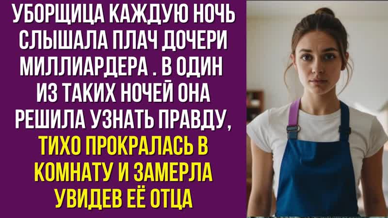 Уборщица каждую ночь слышала плач дочери миллиардера. В