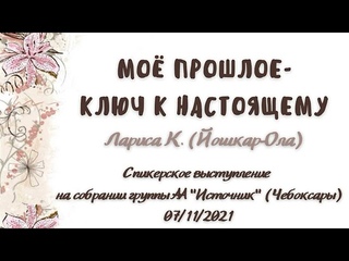 МОЁ ПРОШЛОЕ - КЛЮЧ К НАСТОЯЩЕМУ. Спикерская на Источнике Чебоксары. ЛАРИСА К. (Йошкар-Ола)