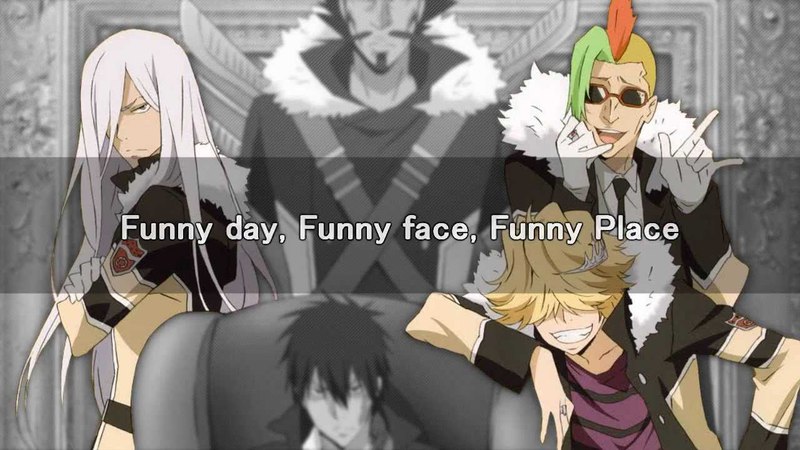 REBORN Funny Sunny Day( HD Cover VARIA) Squalo Belphegor Lussuria Kanji Romaji English