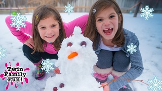 SNOW STORM! Olaf the Snowman, SNOWBALL fights and HAPPY BIRTHDAY!!