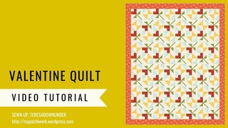 Valentine quilt - video tutorial