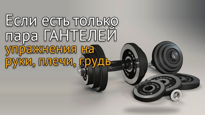 Упражнения с гантелями дома: плечи, руки,
