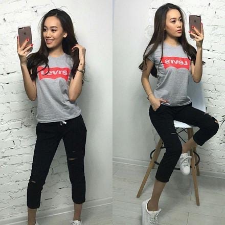 Спортивный костюм женский летний с футболкой. Женские летние штаны с футболками. Костюм женский футболка и штаны. Костюм штаны футболка. Футболка с брюками женские.