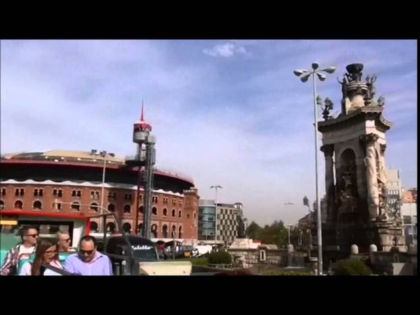 Туристический автобус в Барселоне. Bus turistic
