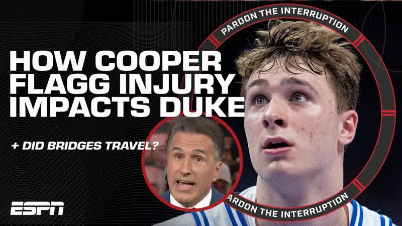 Cooper Flagg ankle injury, OKC beats the champs did Mikal Bridges travel on game winner ,