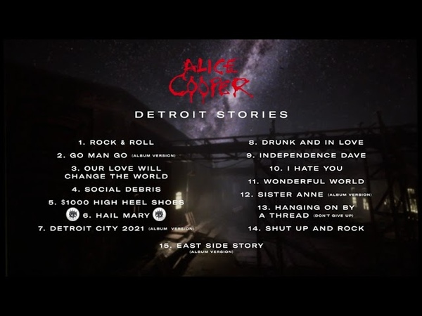 Alice Cooper Detroit Stories Official Pre
