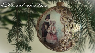Bombka boonarodzeniowa. Shabby chic. / Christmas bauble. Shabby chic. Decoupage. Tutorial.