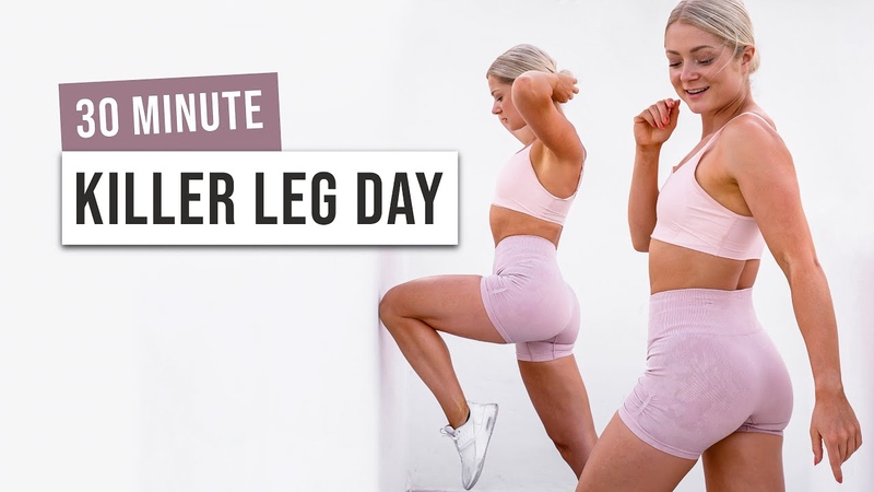 30 MIN KILLER LEG WORKOUT No Equipment, No Repeat Summer Body Challenge Day