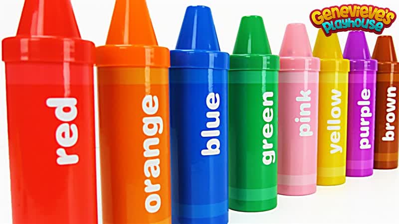 Learn Spanish and English with Crayon Toy Surprises for Kids and