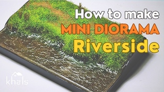 how to make riverside mini diorama | Cara membuat diorama mini tepi sungai | Ho Scale 1:87 #diorama